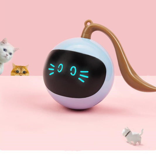 HKM-203603 Interactive Colorful LED Rotating Ball for Cats - 360° Motion and Sensor Technology