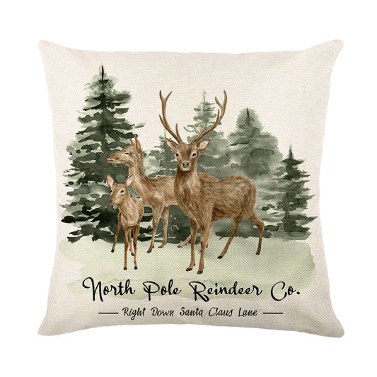 HKM-206291 Christmas Decorative Pillow Cover, 45x45cm, Multiple Color Options Available