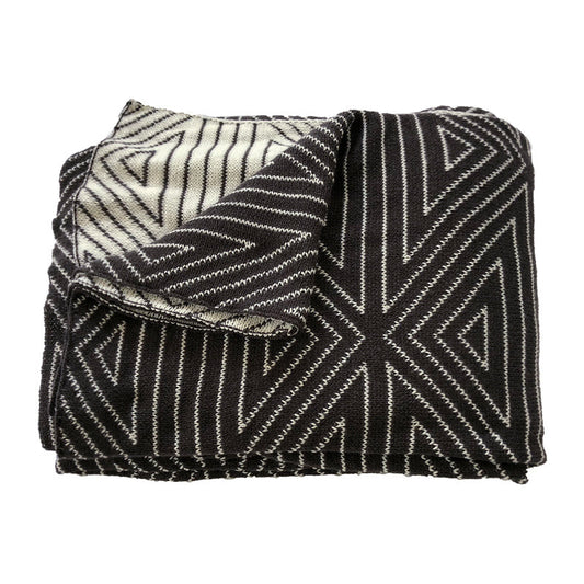 HKM-211987 Nordic Knitted Woollen Acrylic Blanket 130 cm x 170 cm