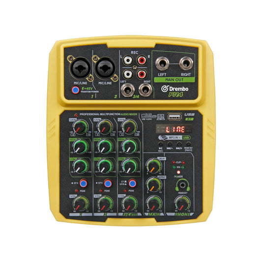 HKM-215379 USB Mini Mixer with Bluetooth and Reverberation - FR4 and FR6 Models