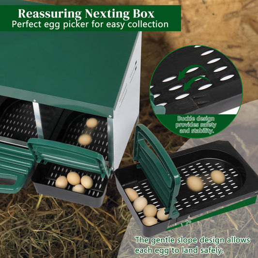 HKM-222035 3-compartment Chicken Feeding Trough
