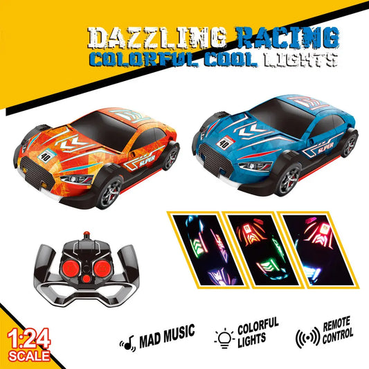 HKM-224147 1/24 Scale Remote Control Stunt Car - High Speed Drift Racing Vehicle for Kids