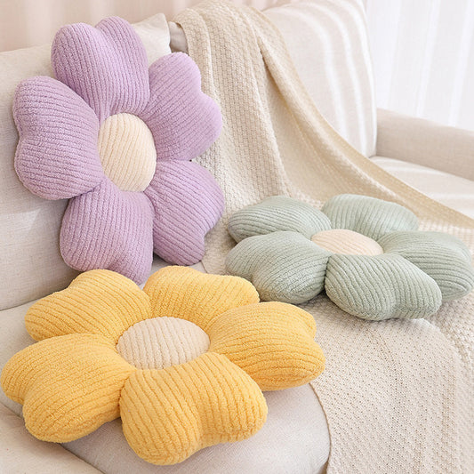 HKM-224851 Soft Petal Plush Dining Chair Cushion for Modern Spaces
