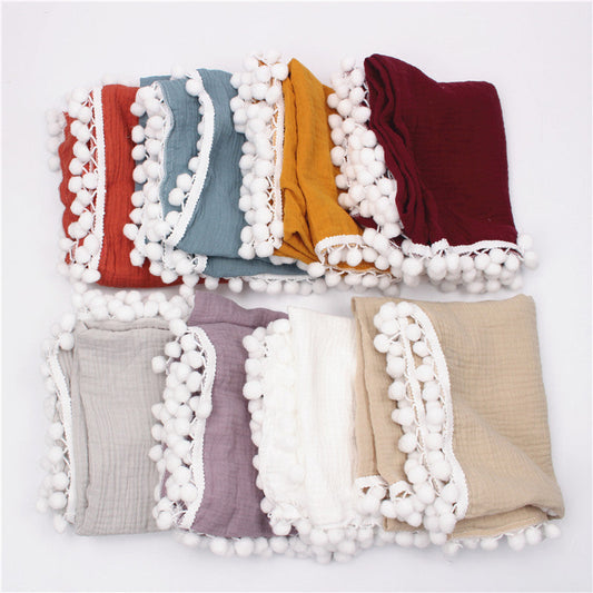 HKM-225043 Luxe Toddler Gauze Stroller Blanket – Soft, Comfortable, Multiple Colors Available