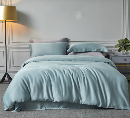 HKM-231635 Double-sided Fine Tencel Bed Set in Various Modern Colors with Smooth Finish