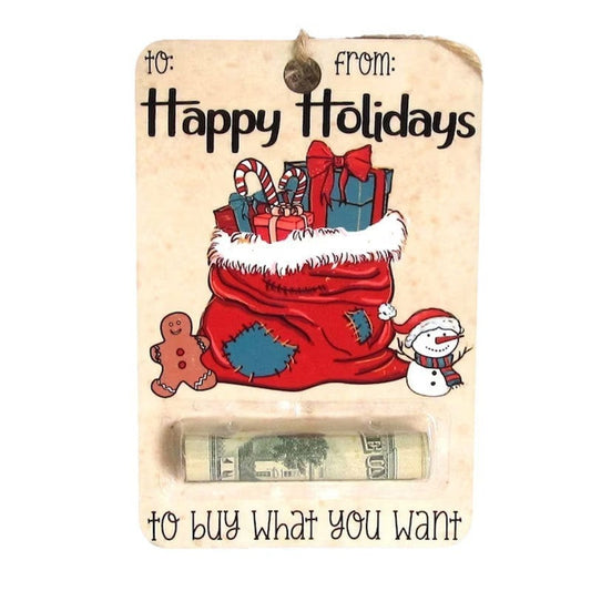 HKM-231763 Creative Wooden Christmas Wallet Decorative Pendant - Modern Art Design, 4 x 6 inches