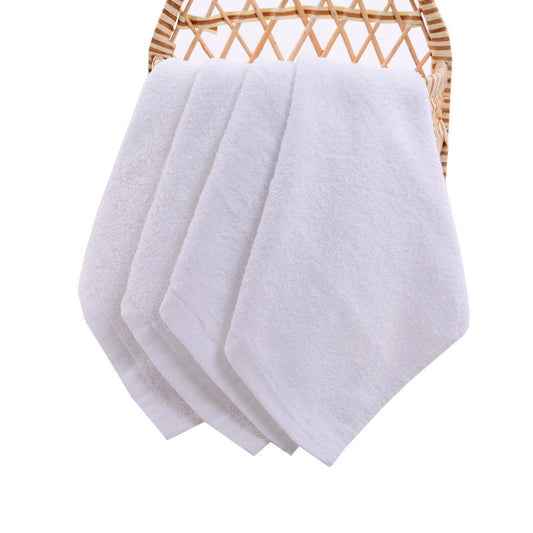 HKM-234195 Pure Cotton Kindergarten Square Towel - Highly Absorbent Hand Towel for Kids, Soft and Durable, Available in Multiple Colors