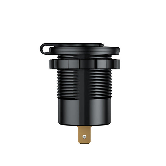 HKM-245395 Dual USB Car Charger with QC3.0 Technology for Fast Charging, Input Voltage 12-24V, Output 5-12V, Compact Design