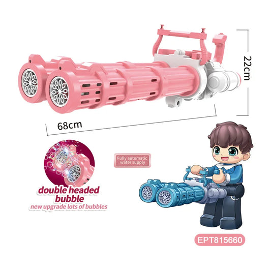 HKM-245779 Automatic Bubble Machine Soap Bubble Maker for Kids, Age 0-13 Years, Battery & USB Powered