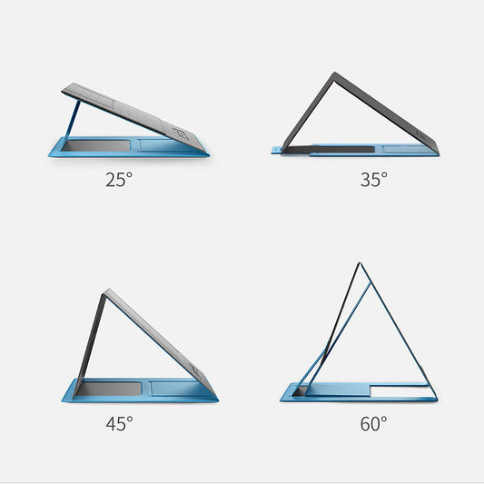HKM-247507 Multi-Angle Foldable Laptop Stand with PU and Glass Fiber Design