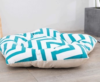 HKM-251283 Tent Green Striped Pet Litter Winter Dog Bedding