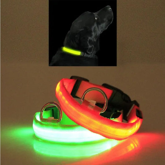 HKM-257171 LED Safety Halo Collar for Pets - Visibility Up to 1000 Feet, Multiple Sizes and Colors Available