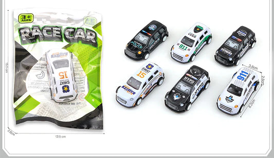 HKM-258131 Pull Back Mini Vehicle Toy for Kids - Friction Car, Fall-Resistant, Ages 2 to 13