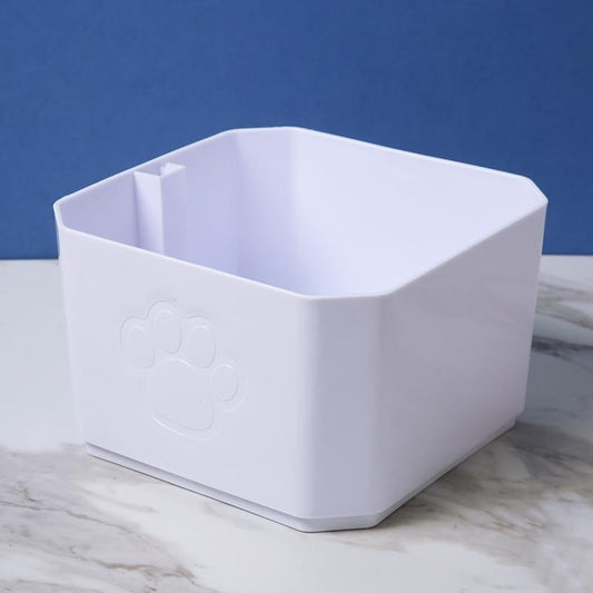 HKM-260819 Automatic Pet Water Feeder for Cats and Dogs - White with Pump and Filter