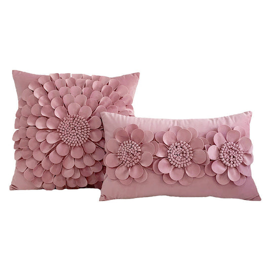 HKM-261075 Solid Color 3D Pillowcase - Light Luxury Style, Multiple Sizes and Colors Available