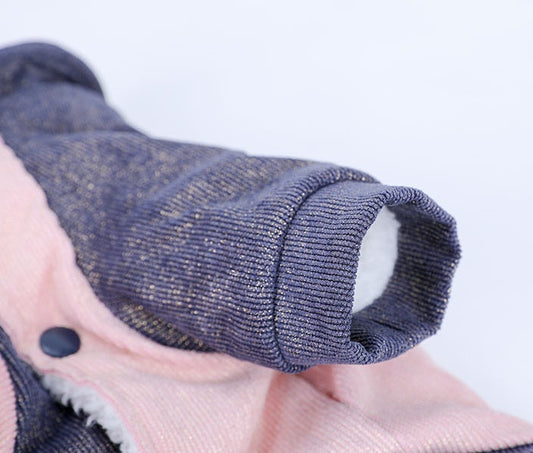 HKM-261395 Cute Cotton Coat for Small Dogs - Three-Color Lightning Feet Design, Sizes XS to XXL