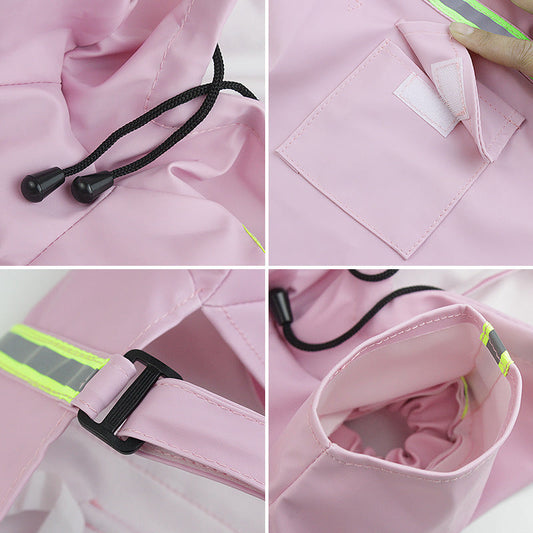 HKM-269651 Windproof and Rainproof Pet Raincoat for Dogs and Cats in Various Colors and Sizes