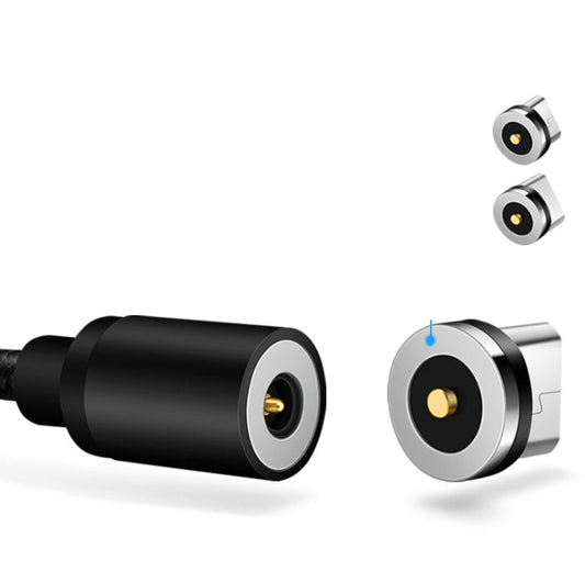 HKM-275987 3-in-1 Magnetic Data Cable for iPhone, Android, and Type-C - 1 Meter Length