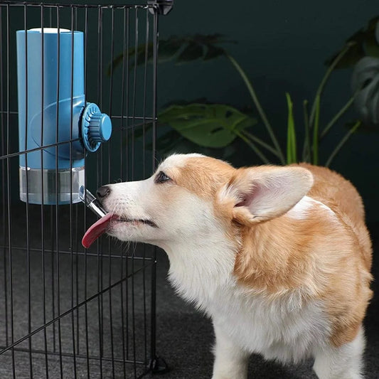 HKM-277779 Hanging Pet Water Feeder with No-Drip Design for Cats and Dogs - 500ML & 700ML Capacity