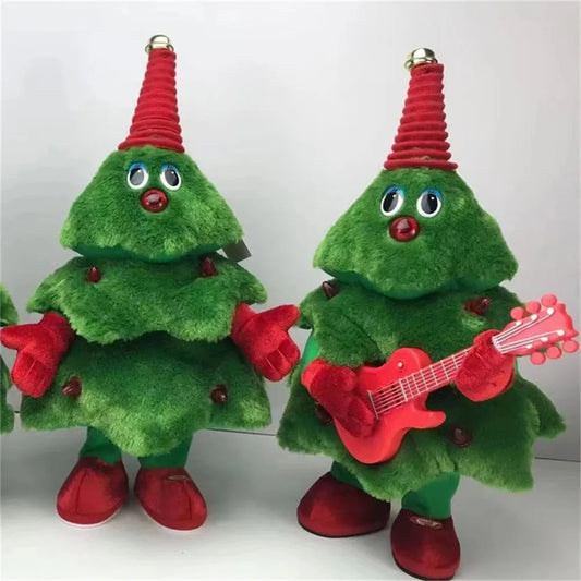 HKM-279891 Christmas Plush Doll Singing and Dancing Santa Claus - 41cm Toy for Kids