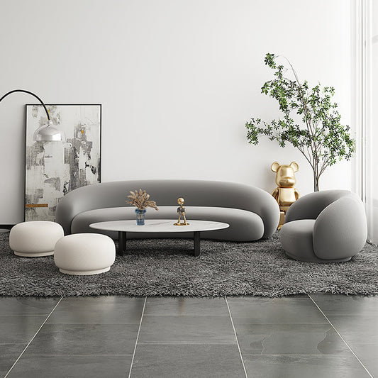 HKM-283795 Plush Velvet Throw Pillow for Living Room Sofa, Soft Solid Color Cushion