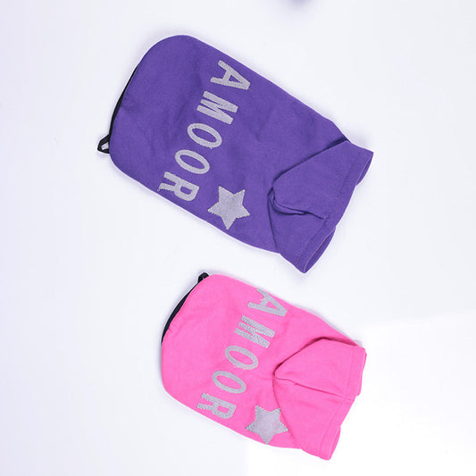 HKM-285459 Two-Foot Hooded Pet Sweater - Soft Polyester, Multiple Colors & Sizes Available