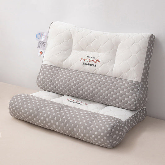 HKM-285779 Japanese-style Thickened Neck Pillow for Adults, Light Gray, 48x74cm