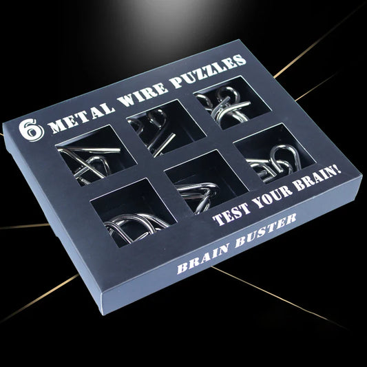 HKM-290835 Metal Wire Puzzle Brain Teaser Game for All Ages - Disentanglement Challenge