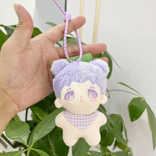HKM-294547 Cute Cartoon Keychain Doll Plush Toy - 12cm Cotton Stuffed Animal Pendant for Kids