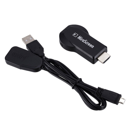 HKM-302483 Mirascreen Wireless HDMI Adapter with 2.4G WiFi Connectivity and Compact Design