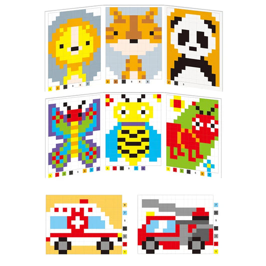 HKM-308947 DIY Magnetic Animal Puzzle Set for Kids - Educational Jigsaw Toys with Colorful Brick Pieces