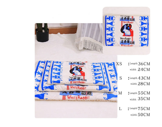HKM-314259 Cozy 100% Cotton Heated Sleeping Mat for Cats and Dogs - Novelty Food Designs
