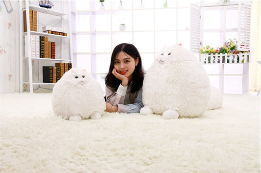 HKM-317651 Cute Persian Cat Plush Stuffed Animal - Soft Cotton, 30/50cm, Unisex, Great for Ages 3+