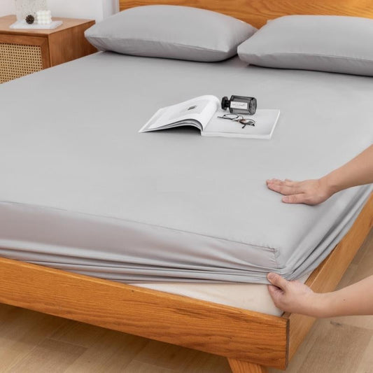 HKM-324179 Dust-Proof Non-Slip Fitted Mattress Cover in Various Sizes for Maximum Comfort