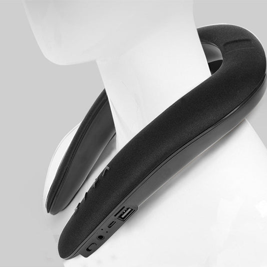 HKM-330643 Neck-Mounted U-Shaped Bluetooth Speaker for Running – Wireless Portable Waterproof Audio with 5-8 Hour Battery Life