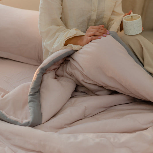 HKM-331091 Japanese Washed Cotton Summer Quilt - Available in Multiple Sizes and Colors
