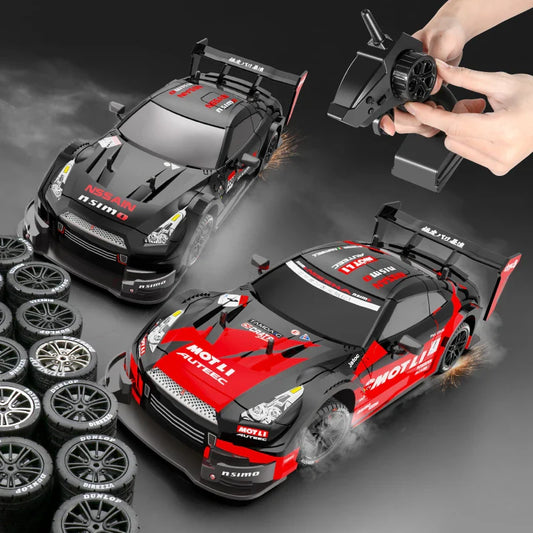 HKM-334227 1/16 Scale Electric 4WD Drift Racing Car - Remote Control with Gyroscope, Up to 40km/h, for Indoor/Outdoor Fun
