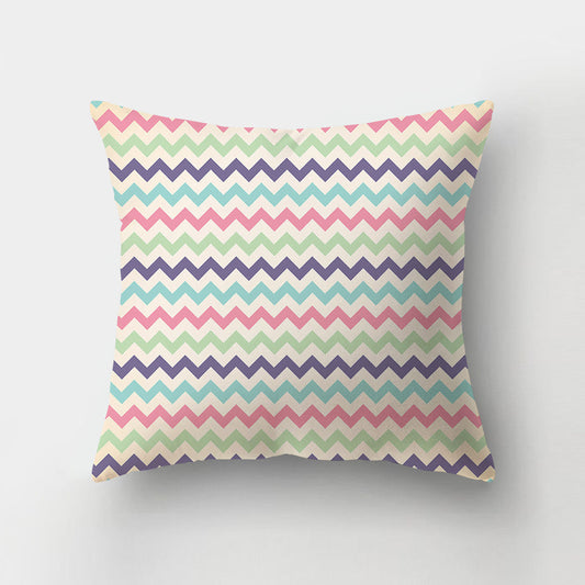 HKM-336211 Nordic Minimalist Cute Rabbit Peach Skin Fabric Cushion Cover - 45x45cm