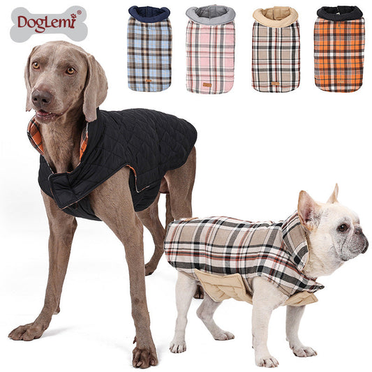 HKM-344851 Warm Waterproof Double-Sided Dog Clothes in Multiple Colors and Sizes