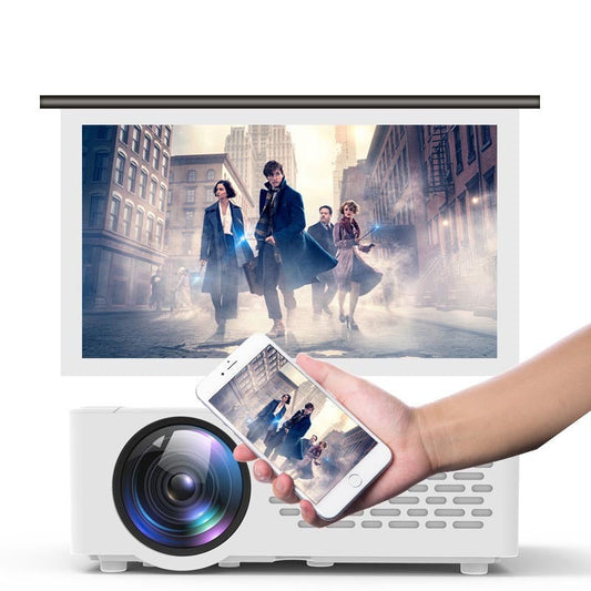 HKM-345299 Mini Portable Projector with 1920x1080dpi Resolution, WiFi Connectivity, and High-Quality Audio