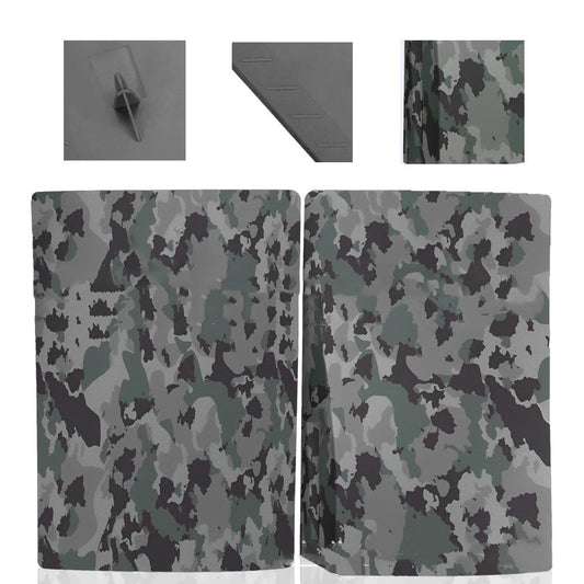 HKM-345939 PS5 Camouflage Shell with Ventilation Cooling Hole - Durable ABS Construction, 43*28*5.5cm