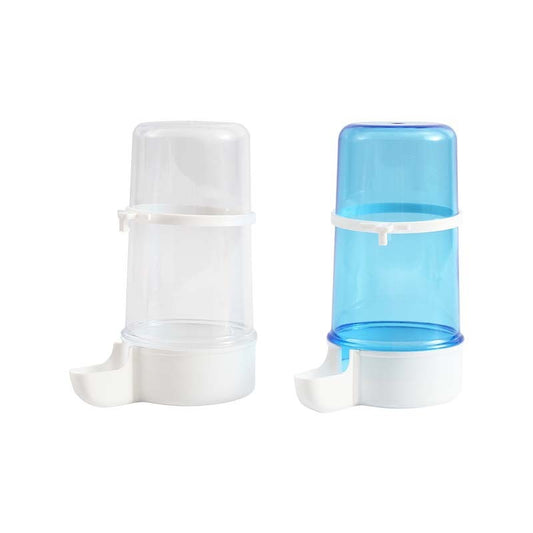 HKM-351059 Large Blue Edible Bird Water Pipe - Durable PP & PS Material for Cages with 1-1.5cm Wire Spacing