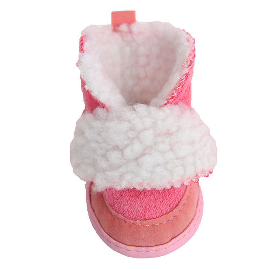 HKM-353491 Dog Snow Boots - Cotton Mesh, Multiple Sizes Available, Ideal for Winter Use