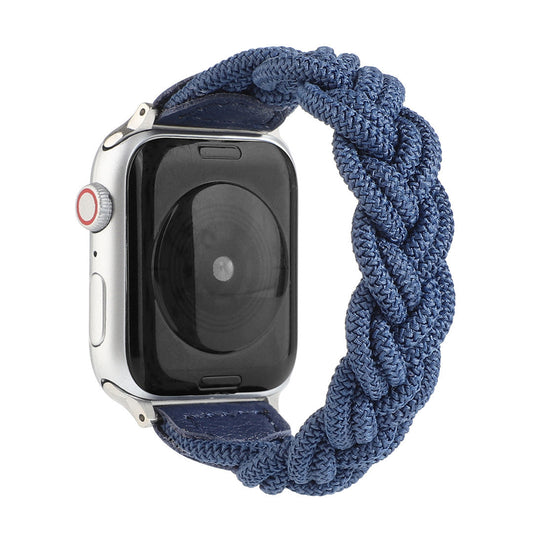 HKM-356307 Braided Single Loop Watch Strap Compatible with Apple Watch Series 1-6 in Various Colors and Sizes