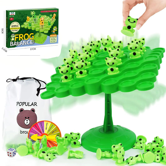 HKM-359059 Frog Astronaut Panda Balancing Board Game for Two Players - Educational Toy for Kids