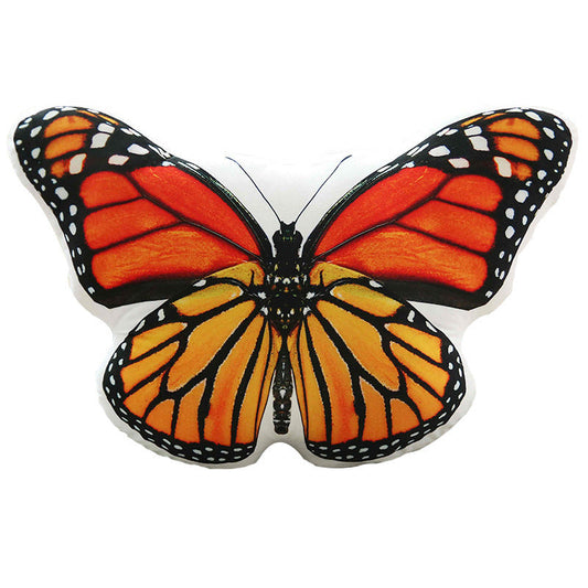 HKM-359379 Butterfly-Shaped Siesta Pillow in Orange, Blue, and Yellow - Soft Plush with Eco-Friendly Filling