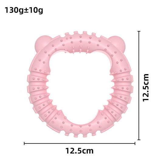 HKM-363155 Pet Dog Toy Bear-type Bite-resistant Ring