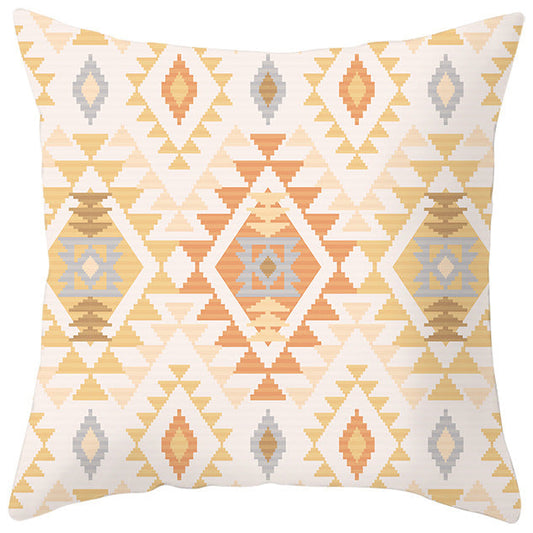 HKM-363987 Bohemian Style Luxury Pillow Cover with Geometric Pattern, 45x45cm Polyesters