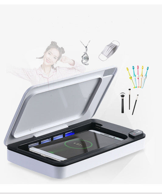 HKM-367059 Multifunctional Wireless Phone Charger with UV Sterilization for Home Use