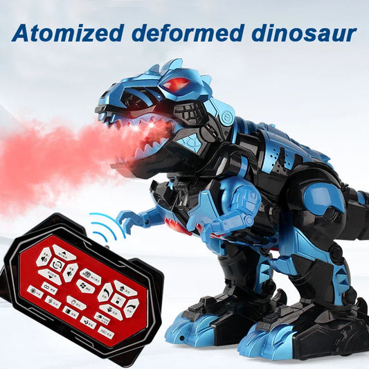 HKM-367571 RC Interactive Deformation Robot Dinosaur with Remote Control, Educational Light & Sound Features for Ages 8+